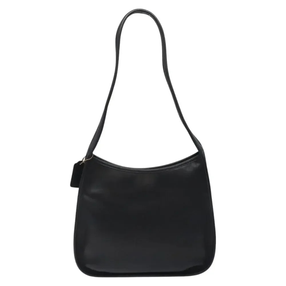 Coach Leather Shoulder Bag Black